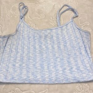 F21 blue and white tank